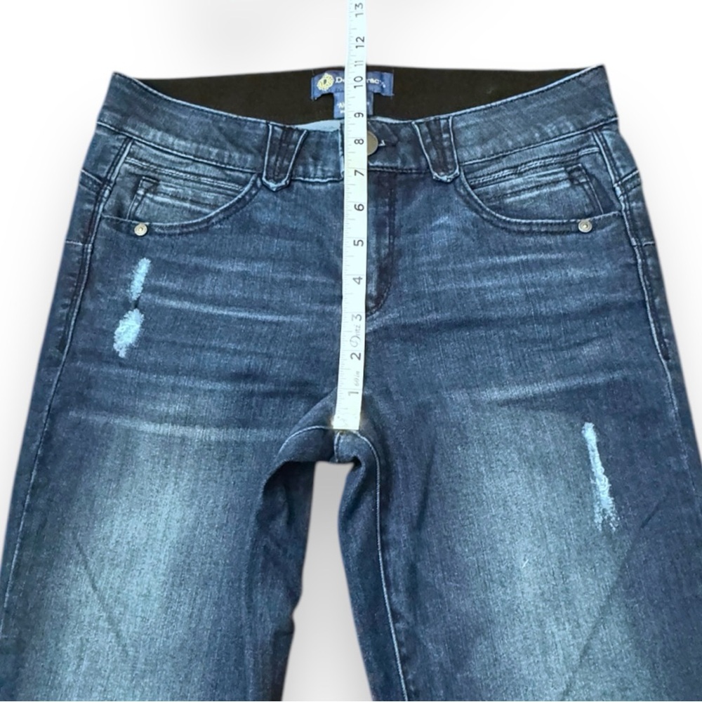 Democracy Luxe "Ab" Solution Booty Lift Jegging Distressed Denim Jeans Women’s 6 - Picture 6 of 16